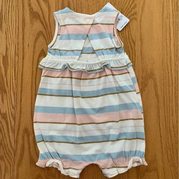 Carter's Romper Shorts Outfits Lot Of 3 Size 6M Infant Girls Butterfly Carters - Picture 3 of 8